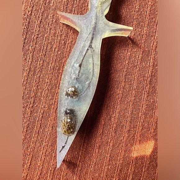 Pretty handmade witchy moon phases thistle and moss resin dagger keychain 💜🗡️ - Picture 6 of 10